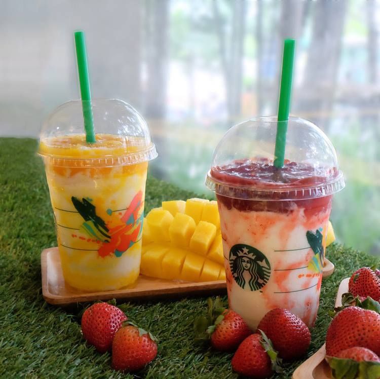 มาลองแล้ว เมนูใหม่ Strawberry Fruit Jelly Yogurt Frappuccino หวานอม