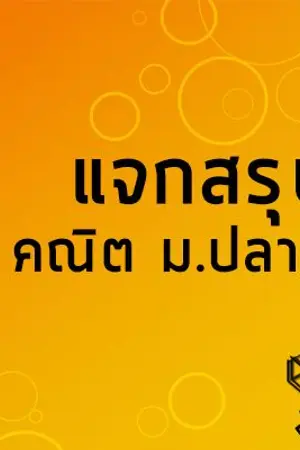 ปกนิยาย สรุปคณิต ม.ปลาย (พวพ.)