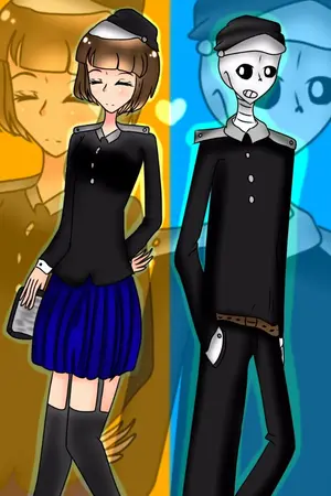 ปกนิยาย Fnaf x undertale AU [เข้าใจฉันบ้างสิ]