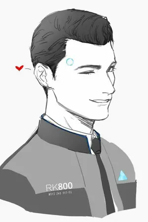 ปกนิยาย [Fic​ Detroit:Become Human] รักนะพ่อหนุ่มแอนดรอยด์​ conner x​ you