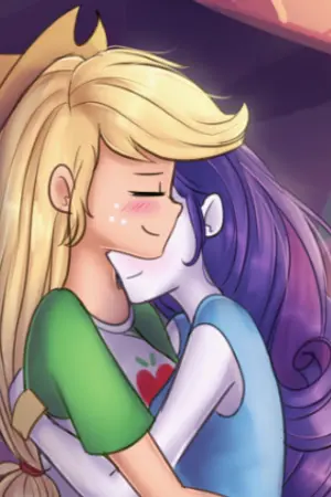 ปกนิยาย Equestria girls //Rarijack Slumber Party//