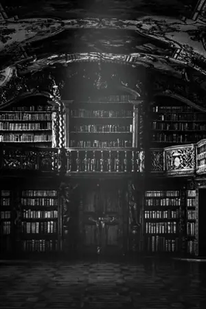 ปกนิยาย ห้องสมุดต้องสาป ผู้เร้นอยู่ภายในเงามืด