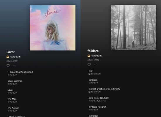 Taylor Swift 2019 vs. 2020