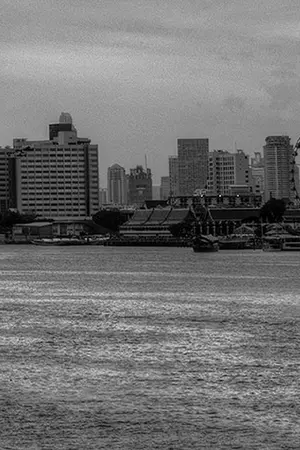 ปกนิยาย ที่พักสุดท้ายใต้แม่นำ้เจ้าพระยา