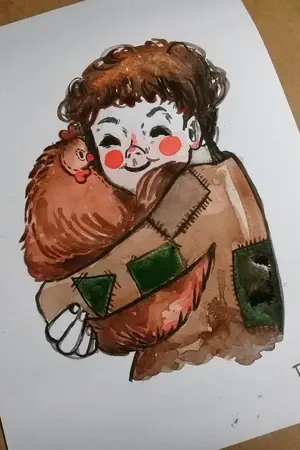 ปกนิยาย ตุ๊กตา(แม่ไก่สีชมพู)ที่ถูกทอดทิ้ง