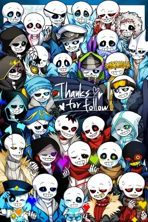 ปกนิยาย God's left eye school [ undertale au ] (yaoi) all x sans ut