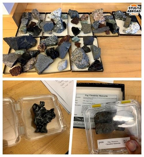 ตัวอย่างหินที่ศึกษา