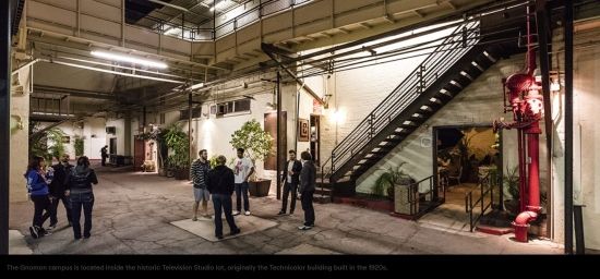 The Gnomon campus is located inside the historic Television Studio lot, originally the Technicolor building built in the 1920s.