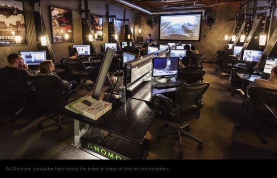 All Gnomon computer labs house the latest in state-of-the-art workstations.