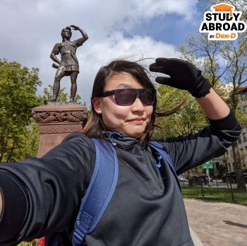 เซลฟี่กับ Leif Erikson ไวกิ้งที่ล่องเรือมาถึงอเมริกา