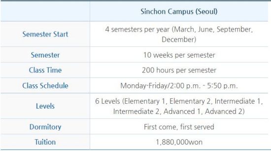 The University Korean Program