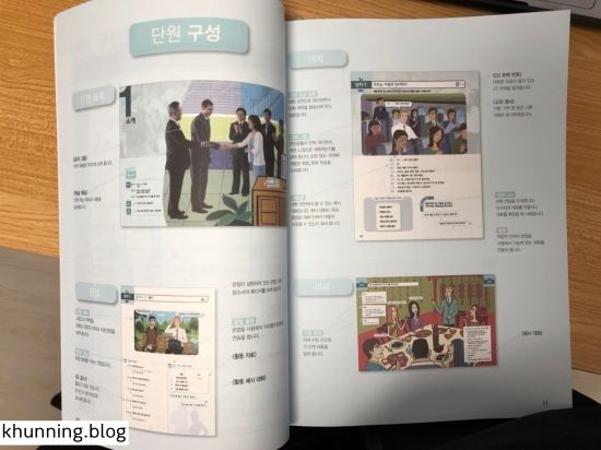 โครงสร้างของหนังสือเรียนภาษาซอกัง