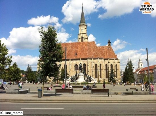โบสถ์กลางเมือง Cluj-Napoca, Romania 