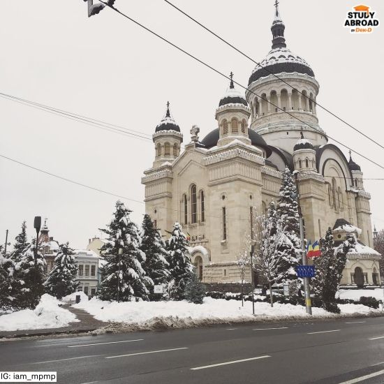 โบสถ์เก่าในเมือง Cluj-Napoca, Romania 