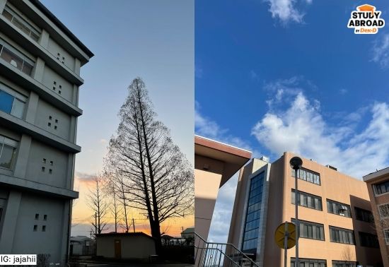 บรรยากาศตึกในแคมปัส