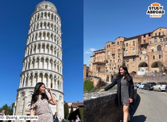 ซ้าย Pisa ขวา Siena