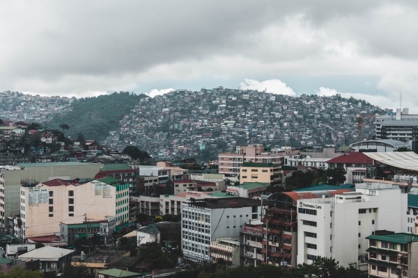 A cityscape of Baguio City.