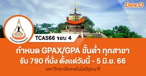 TCAS66 รอบ 4 : มหาวิทยาลัยเทคโนโลยีสุรนารี