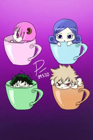 ปกนิยาย | Fic My​ hero​ academia​ &​ Fairy​ tail​ | #สามพี่น้องบาคุโก..