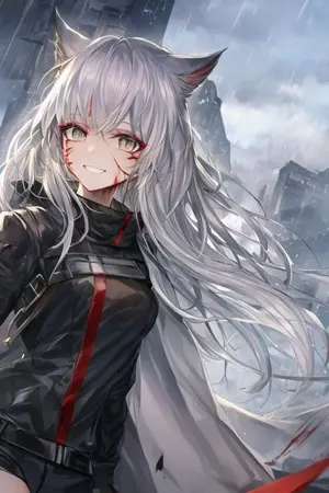 ปกนิยาย [fic arknights Lappland x oc]หมาป่าและยักษา