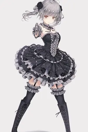 ปกนิยาย โลลินักวิทยาศาสตร์ตะลุยโลกเวทย์มนต์แฟนตาซี