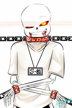 ปกนิยาย [Vampire sans x Reader]เมื่อคนอย่างฉันต้องมาดูแลนายกินเลือด