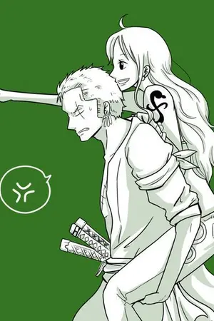 ปกนิยาย fic one piece Love Story เรื่องราวความรัก [Zoro x Nami]