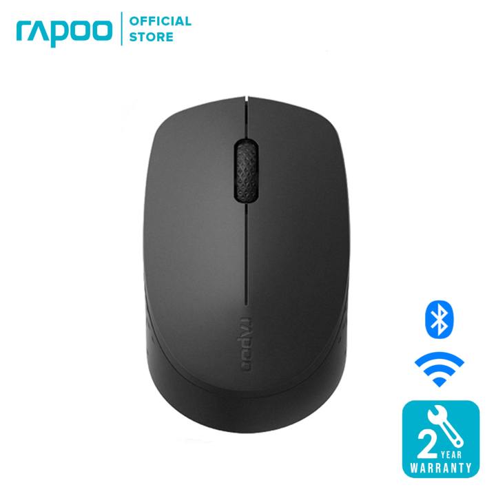 เมาส์ไร้สาย เสียงเงียบ Rapoo M100 Silent Multi-mode Wireless Mouse