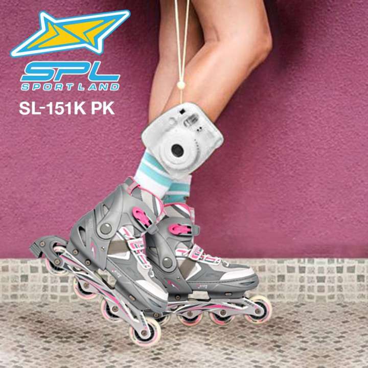 รองเท้าสเก็ต โรลเลอร์เบลด SPORTLAND อินไลน์ สเก็ต In-line Skate รุ่น SL-151K PK