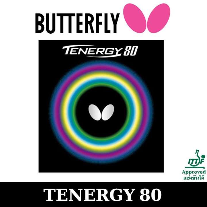 ยางปิงปอง BUTTERFLY รุ่น TENERGY 80 สีแดง