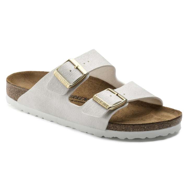 รองเท้าเพื่อสุขภาพ Birkenstocks ผู้หญิง สตรีแอริโซนา Birko-Flor สีดำ Jet