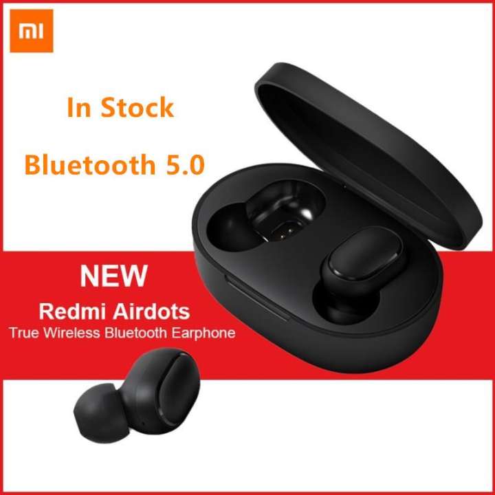 หูฟัง Xiaomi Mi redmi Airdots TWS ไร้สายที่แท้จริงหูฟังบลูทูธสเตอริโอบลูทูธ 5.0