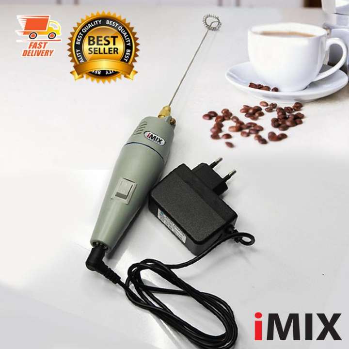 เครื่องตีฟองนมไฟฟ้า เครื่องปั่นฟองนม เครื่องตีฟองนม 12 V I-MIX Milk Frother 