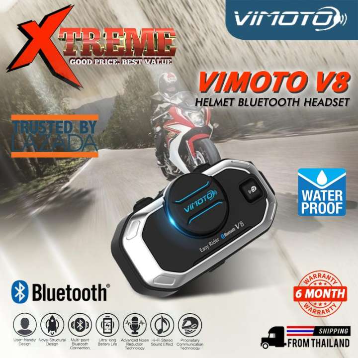 Vimoto V8 บูลทูธติดหมวกกันน็อค