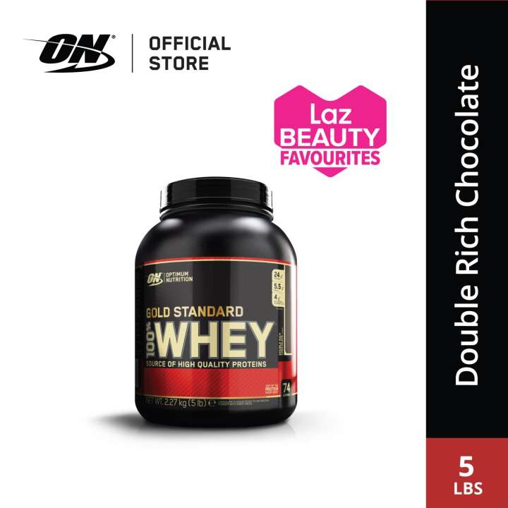 Optimum Nutrition Gold Standard Whey Protein 5 lbs - Double Rich Chocolate