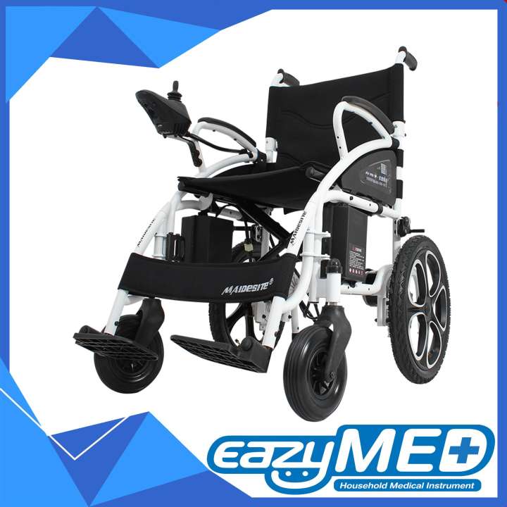 รถเข็นไฟฟ้า EazyMED รุ่น W01(ระบบเบรคอัตโนมัติ)(ล้อแม็ก)