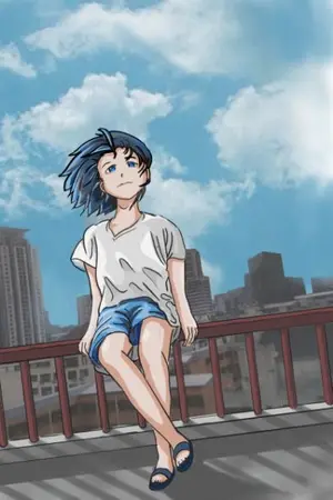 ปกนิยาย เด็กสาว ท้องฟ้า และวันสิ้นโลก