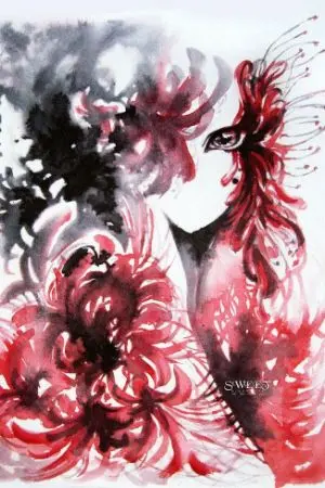 ปกนิยาย [Fic Naruto]ตำนานมหาสงครามดอกไม้สีชาด