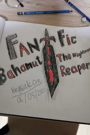 ปกนิยาย (Fan-fic​ saijaku​ muhai​ no bahamut)​อัศวินมัจจุราช​เเห่งฝันร้าย