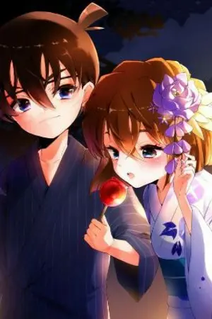 ปกนิยาย ระหว่างเราสองคน กับองค์กรชุดดำ (Conan x Haibara)