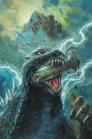 ปกนิยาย fic godzilla x honkai impact 3rd : rage across world