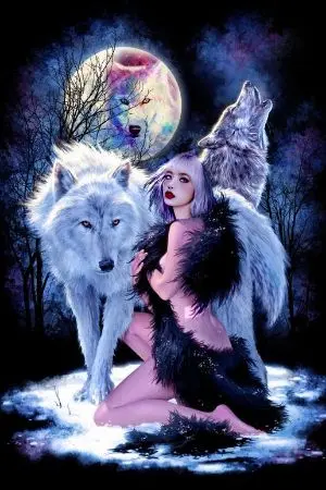 ปกนิยาย The Queen wolf's war 4 อัศวินและราชินีหมาป่า