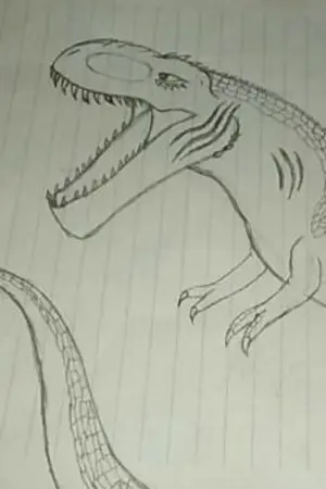 ปกนิยาย เป็นt-rexในต่างโลก