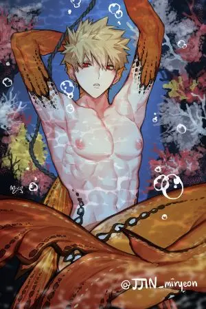 ปกนิยาย นิยาย [Boku no hero academia] เมื่อเจ้าชายเงือกอยากเป็นฮีโร่! (Allkatsuki)