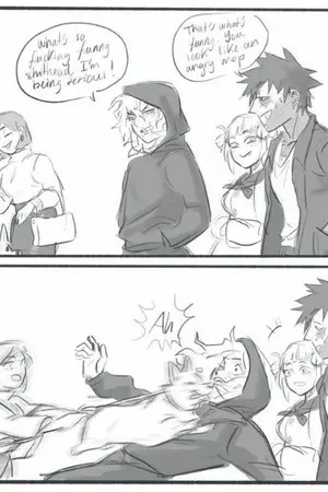 ปกนิยาย [fic my hero academia]เจ้าเเมวหมวกไดโนเสาร์ของเหล่าวิลเลิน