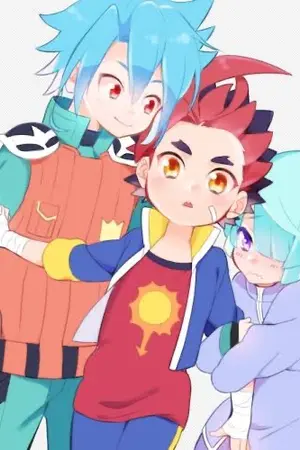 ปกนิยาย buddyfight การเเย่งกาโอของทาสุคุกับคิริ