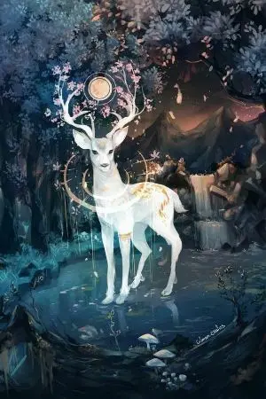 ปกนิยาย การเกิดใหม่ของน้องกวาง