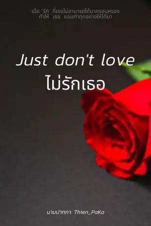 ปกนิยาย ไม่รักเธอ (Just don't love)