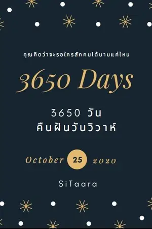 ปกนิยาย 3650วัน คืนฝันวันวิวาห์