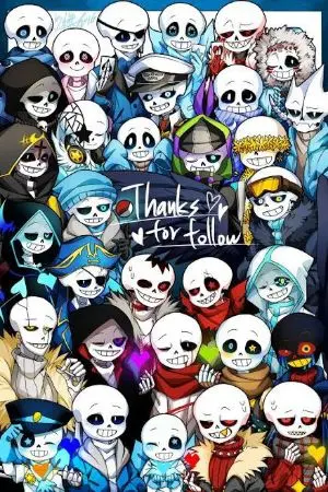 ปกนิยาย undertale x my hero academia เกิดใหม่ด้วยพลังของ sans(ลงช้า)